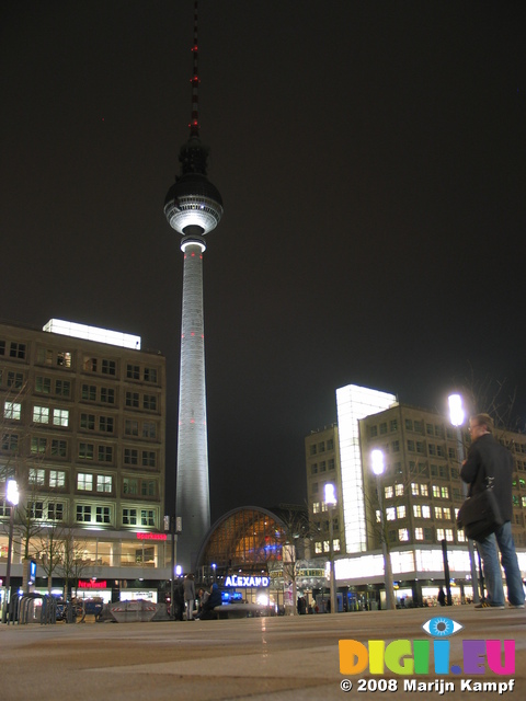 25332 Dan at Fernsehturm Berlin (TV Tower) at night